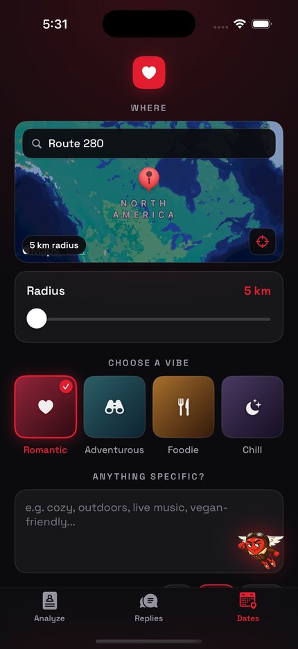 Date ideas screen