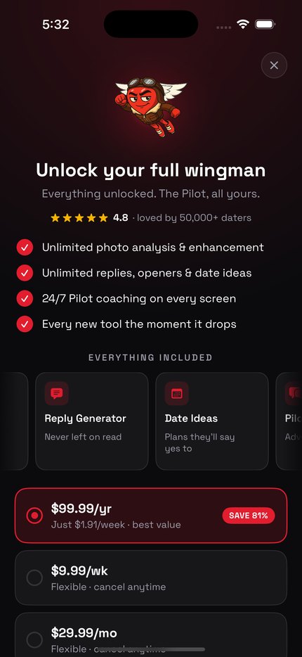 Pickup Pilot Pro screen
